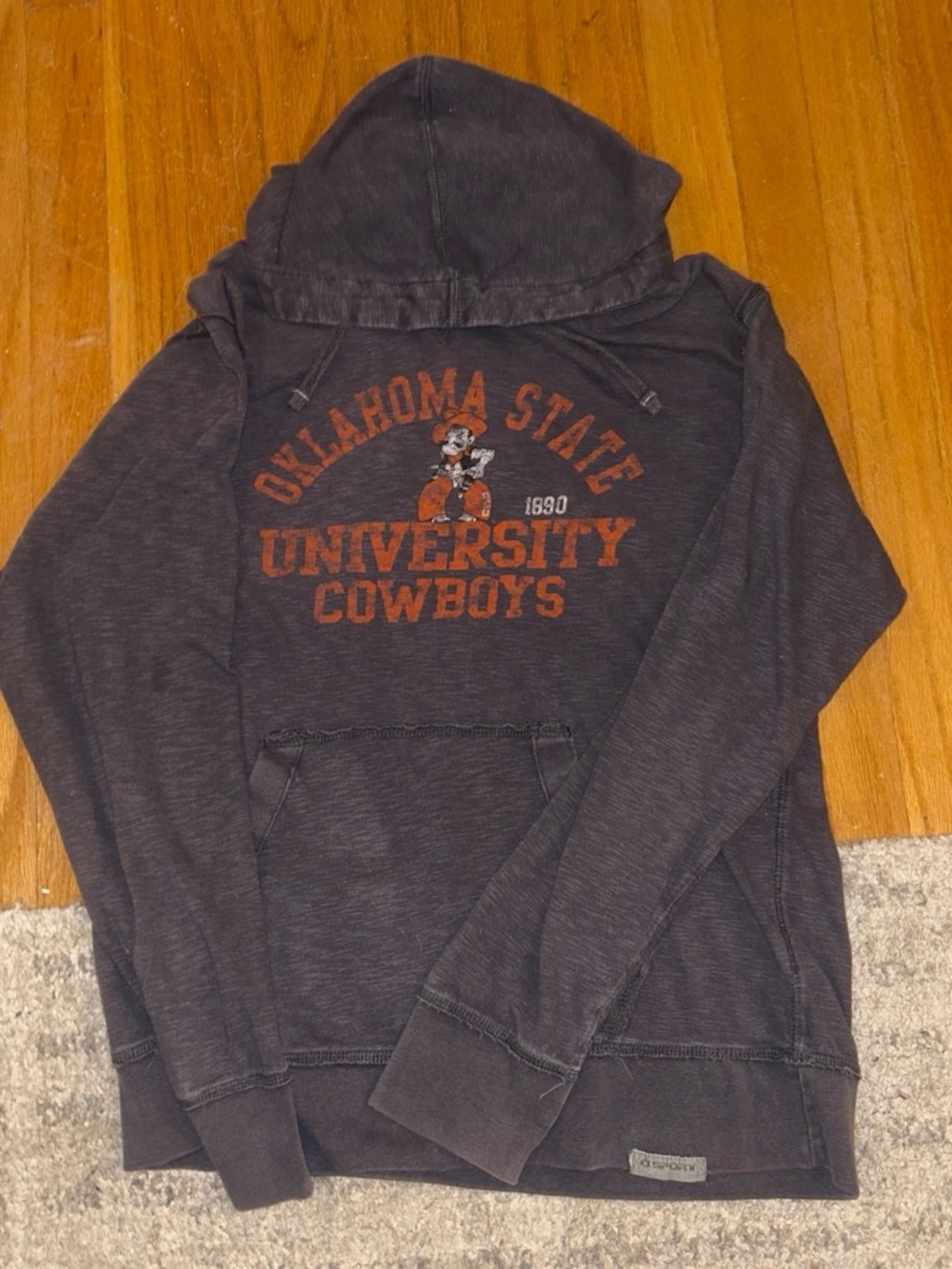 Oklahoma State University Cowboys Charcoal CI SPORT Pullover Hoodie